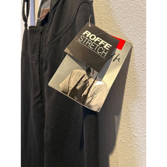 Vtg Roffe Women's 12 Nylon Wool Blend Stretch Ski Suit Bib Pants NEW - Picture 3 of 6